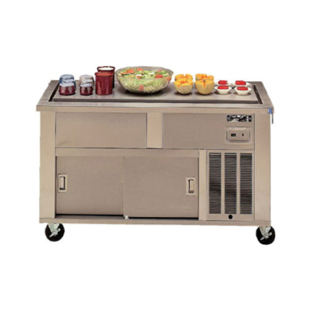 Piper Products 3-FT - Elite Frost Top Serving Counter, 46"L X 36"H, (3) Pan Size