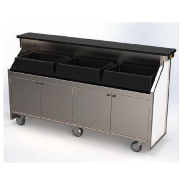 Lakeside 173672 Portable Back Bar 96"L X 52"H X 26"D Stainless Steel Construction