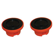 Service Ideas SVPLIDOR Brew Thru Lid Only For SHS19SD Orange (pack Of 2) (Priced Per Pack 12 Packs Per Case)