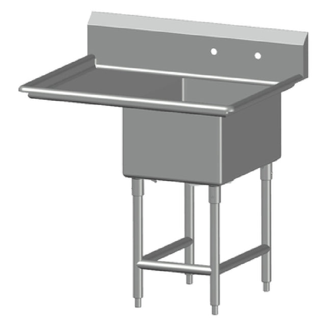 SPG 1SL1824-LD18 - Universal Stainless Sink, One Compartment, 18" Left-hand Drainboard