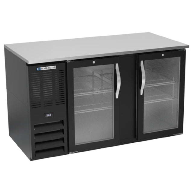 Beverage Air BB58HC-FG-B - Refrigerated Food Rated Back Bar Storage Cabinet, Two-section