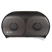 San Jamar R4000TBK Classic® Bath Tissue Dispenser 19"W X 5-1/4"D X 12"H Fits (2) 9" Jumbo Rolls