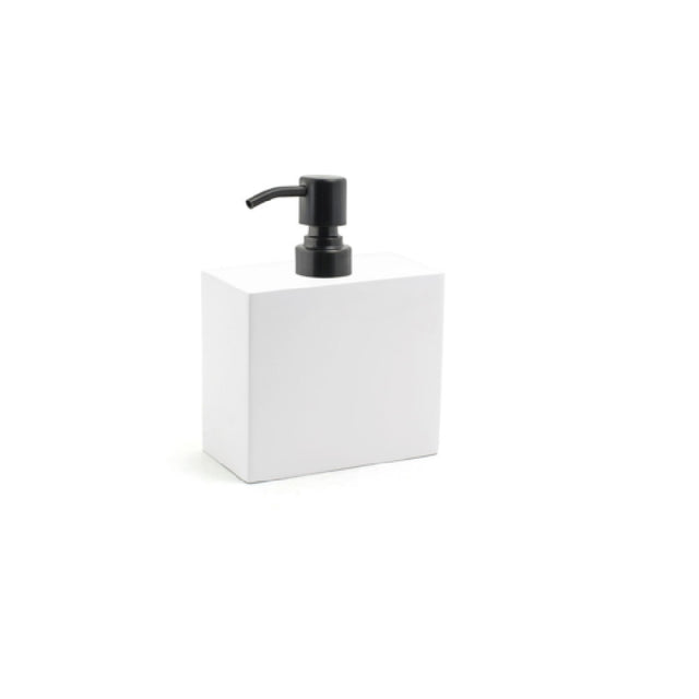 FOH RSP020WHT22 28oz New York Pump Snow With Matte Black Top Includes One RSP102BKS22 Brushed Stainless Pump Top Matte Black
