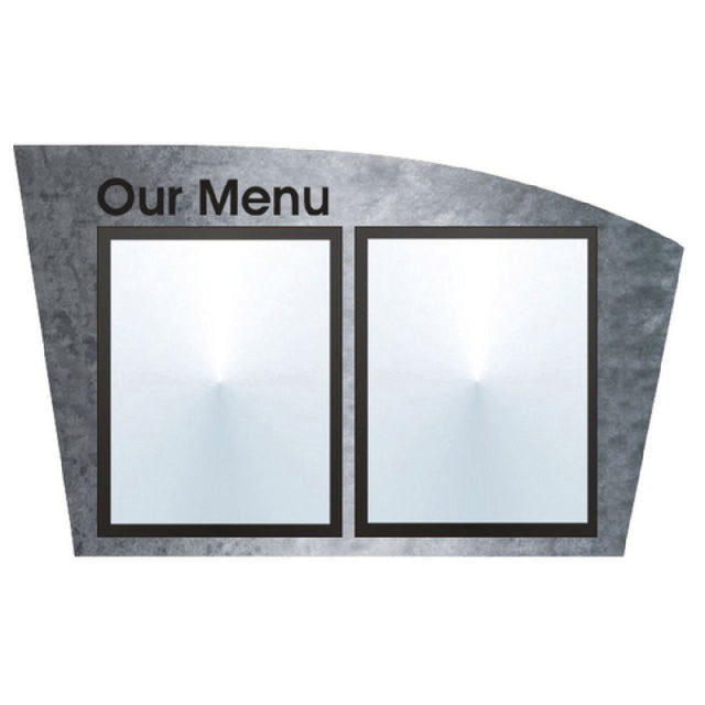Hubert 73042 - Menu Board, 2-pocket, Wall-mount
