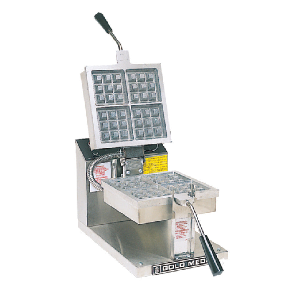 Gold Medal 5024 - Belgian Waffle Baker, Makes (4) Square Waffles Approximately 4” X 4”