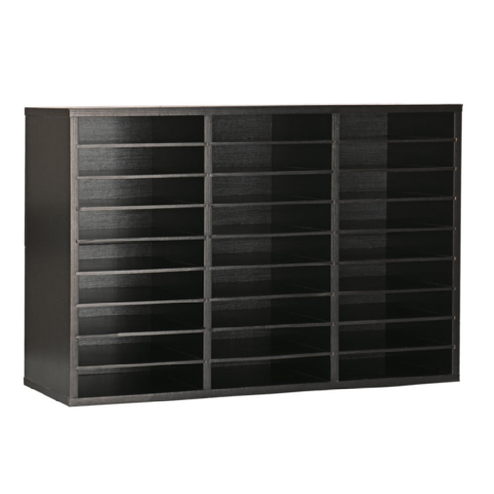 Alpine Industries ADIOF201-01-BLK Literature File Organizer 27 Compartment Cardboard