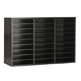 Alpine Industries ADIOF201-01-BLK Literature File Organizer 27 Compartment Cardboard
