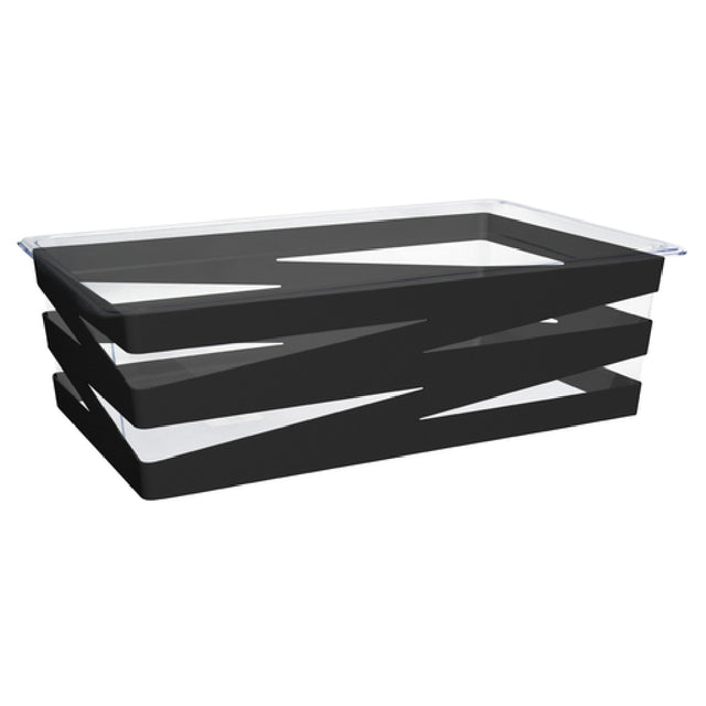 FOH BHO090BKI20_ Full Size Zig Zag Housing/Pan Set Deep Matte Black Includes One BHO087BKI20 Full Size Zig Zag Housing Deep Matte Black