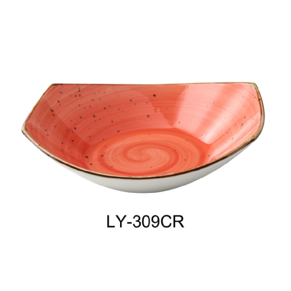 Yanco LY-309CR Lyon Pasta/Salad Plate 20 Oz. 9"L X 7-7/8"W X 2-3/8"H