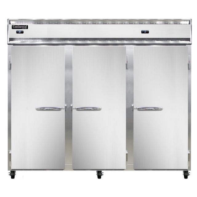 Continental Refrigerator 3RRFENSA Extra-Wide Refrigerator/Freezer Reach-in 85-1/2"W
