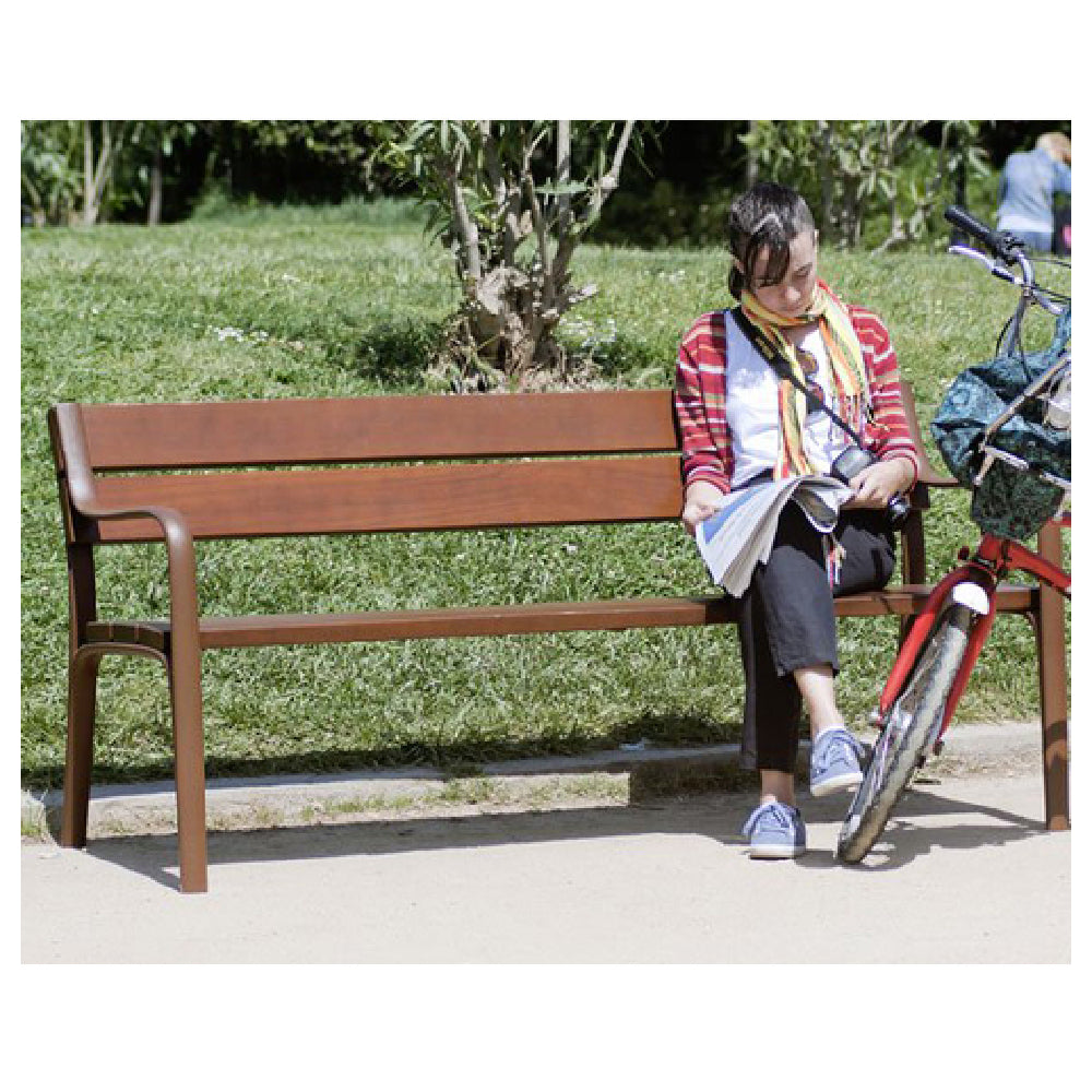 Emuamericas, Llc U301-MAR/00 - Citizen Bench, Outdoor, Cast Iron Frame