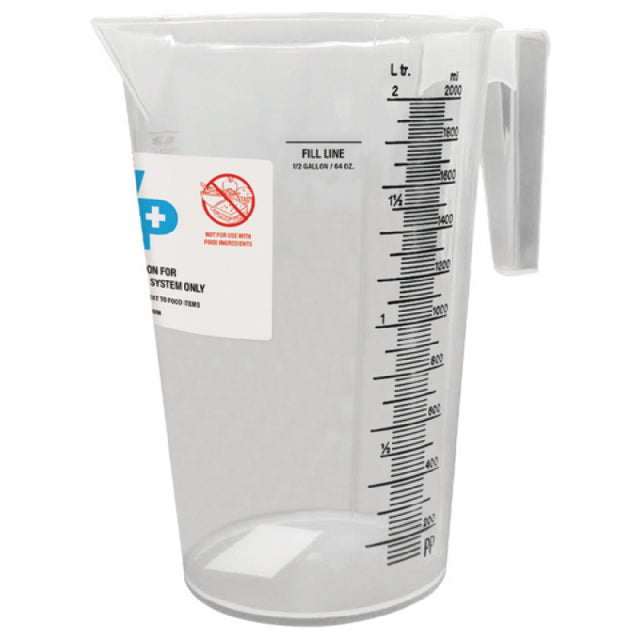 CFS Brands 38120 - WipesPlus® Measuring Cup, 64 Oz., Clear