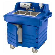 Cambro KSC402186 CamKiosk® Hand Sink Cart With 2 Compartment Sink Polyethylene Construction