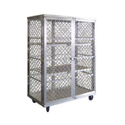 New Age Industrial 97621 Security Cage Mobile 49"W X 26-3/4"D X 71"H