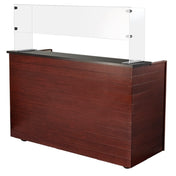 Bon Chef 51050 Mobile Liquor Bar 72L X 27"W X 48"H O.A. Plank Style Design