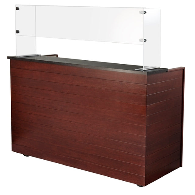 Bon Chef 51050 Mobile Liquor Bar 72L X 27"W X 48"H O.A. Plank Style Design