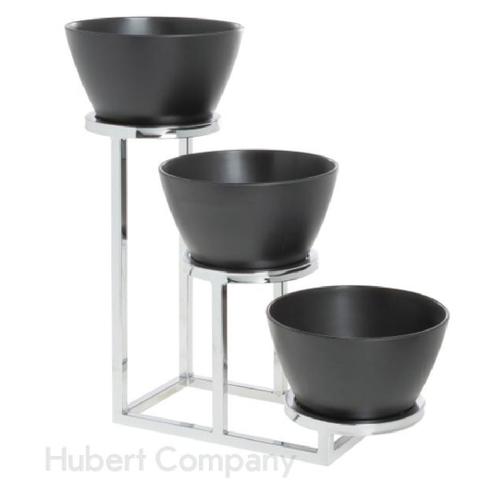 Hubert 50241 - Cerve Collection Bowl Holder, 3-tier, 6"L X 15-7/10"W X 13"H