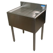 BK Resources UB4-18-DB48 Underbar Drain Board 48"W X 18"D X 32-1/2"H 18/304 Stainless Steel