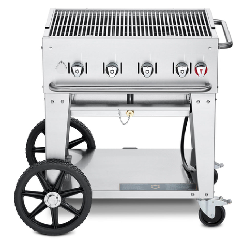 Crown Verity CV-MCB-30LP Mobile Outdoor Charbroiler LP Gas 38"L X 28"D