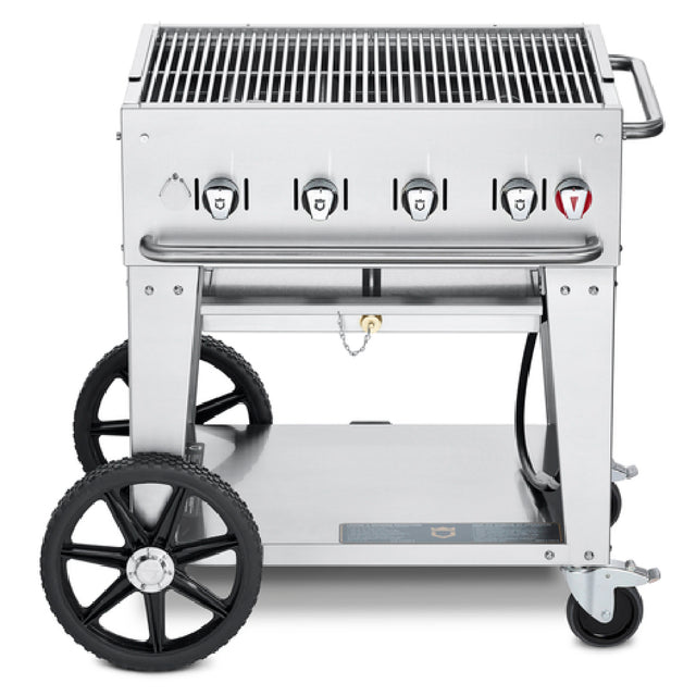 Crown Verity CV-MCB-30LP Mobile Outdoor Charbroiler LP Gas 38"L X 28"D