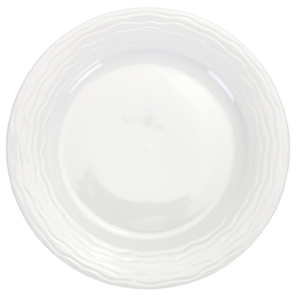 International Tableware WA-16 Plate 10-1/2" Dia. Wide Patterned Rim