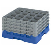 Cambro 16S900168 Camrack® Glass Rack With (4) Soft Gray Extenders Full Size