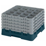 Cambro 16S1058414 Camrack® Glass Rack With (5) Soft Gray Extenders Full Size