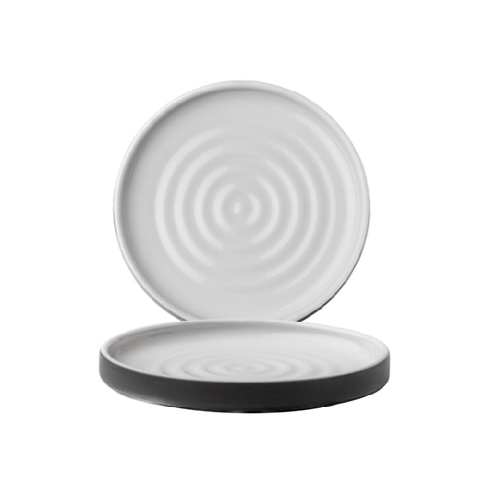 Arc Cardinal FP132 Chef & Sommelier Geode Charcoal Plate (D:6.0'') Stoneware