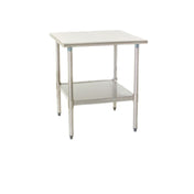 Eagle T3084SEB-2X Deluxe Series Work Table 84"W X 30"D 16/300 Series Stainless Steel Top