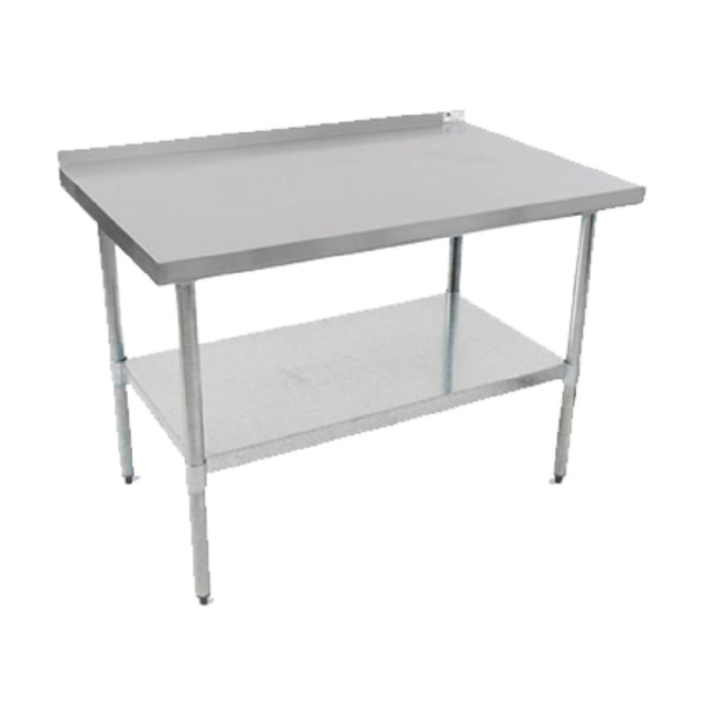 John Boos UFBLG4830 Economy Work Table 48"W X 30"D 18/430 Stainless Steel Top With 1-1/2" Rear Up-turn