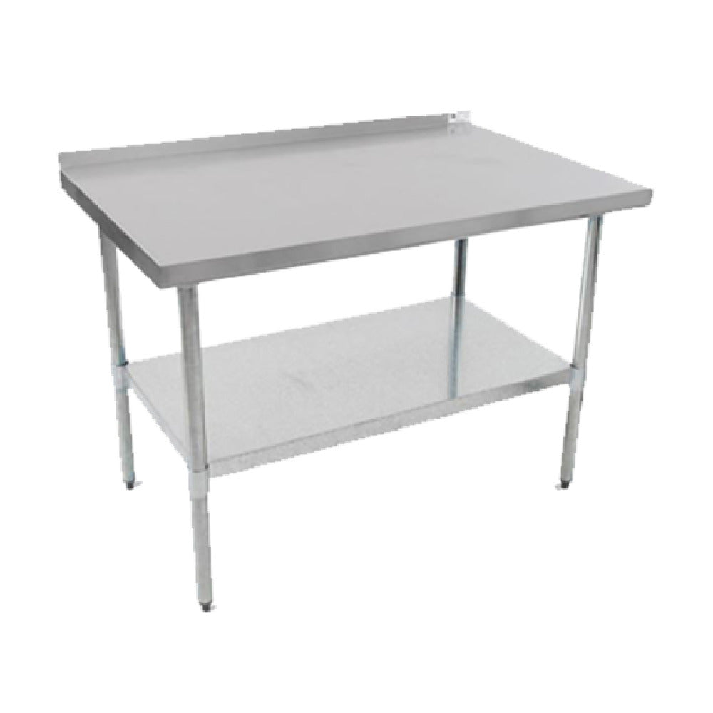 John Boos UFBLG3030 Economy Work Table 30"W X 30"D 18/430 Stainless Steel Top With 1-1/2" Rear Up-turn