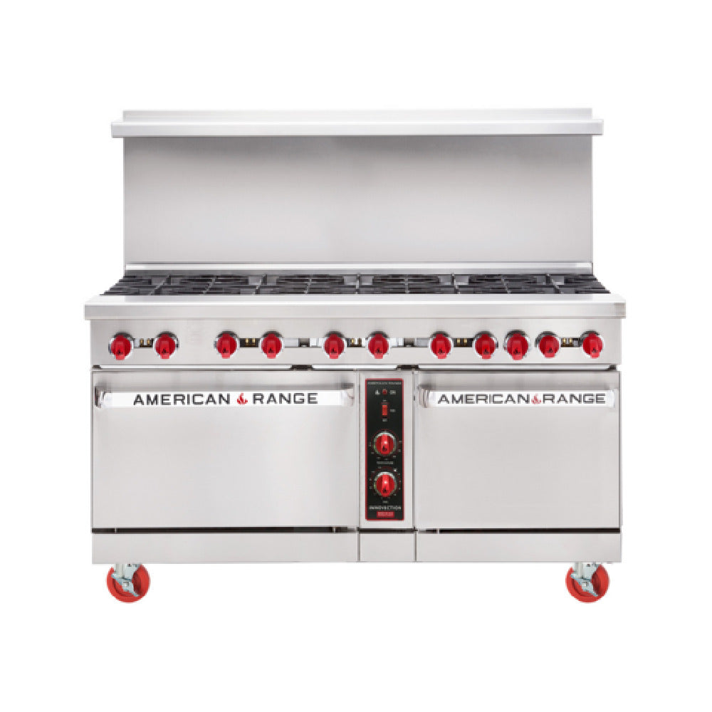 American Range ARGF-24G-6B-NVL-126R_LP Green Flame Range Gas 60"