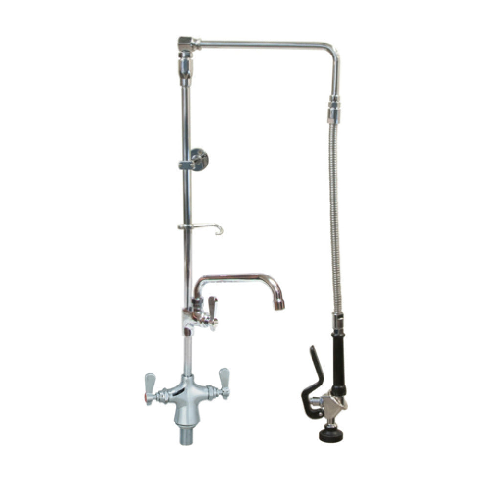 BK Resources BKF-DMSAPR-WB-AF12-G - Optiflow Swing Arm Pre-Rinse Assembly, Single Hole Deck Mount