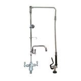 BK Resources BKF-DMSAPR-WB-AF12-G - Optiflow Swing Arm Pre-Rinse Assembly, Single Hole Deck Mount