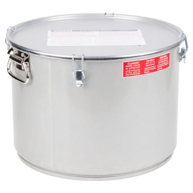 MirOil USA 60L Low Profile Filter Pot For Safer Filtering & Handling Of Hot Oil 55 Lb. Oil Capacity