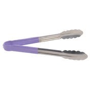 Hubert 29145 - Allergen Awareness Tongs, 12", Scalloped