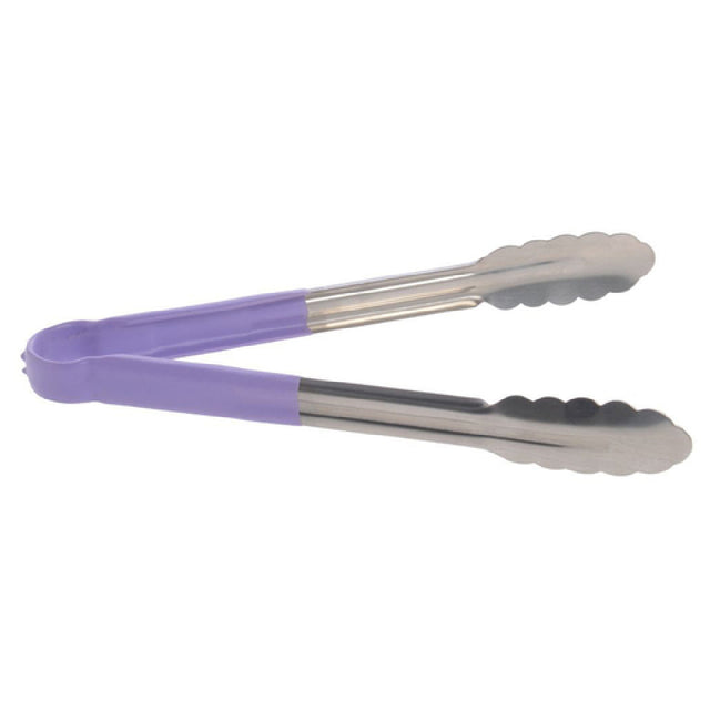 Hubert 29145 - Allergen Awareness Tongs, 12", Scalloped