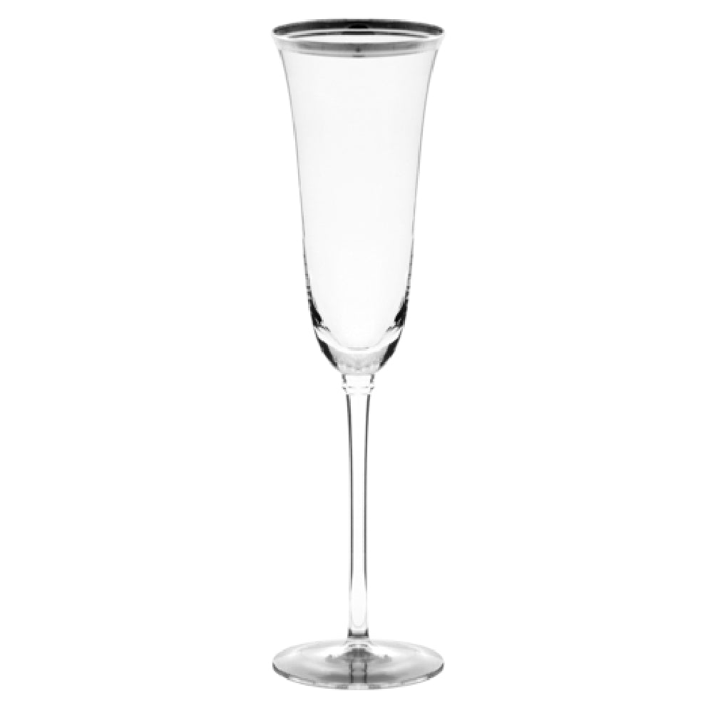10 Strawberry St WINSR-FLUTE-SLV - Optic Flute, 5-1/2 Oz., Dishwasher Safe