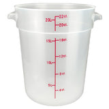 Winco PTRC-22 Storage Container 22 Qt. 12.25" X 14.13" X 14.81"H