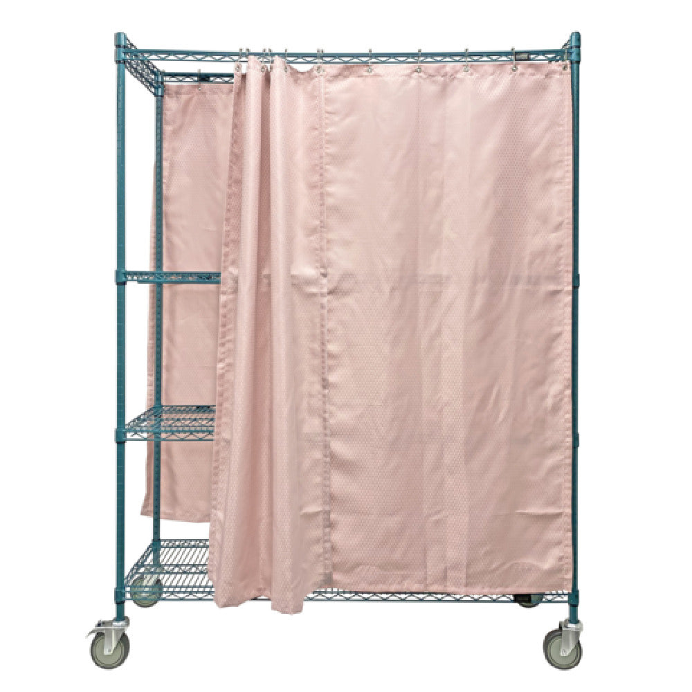 Quantum WRC74-1860FP-3PC Mobile Privacy Storage Cart 60"W X 18"D X 80"H 1200 Lb. Load Capacity
