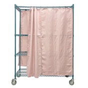 Quantum WRC74-1860FP-3PC Mobile Privacy Storage Cart 60"W X 18"D X 80"H 1200 Lb. Load Capacity