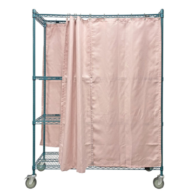 Quantum WRC74-1860FP-3PC Mobile Privacy Storage Cart 60"W X 18"D X 80"H 1200 Lb. Load Capacity
