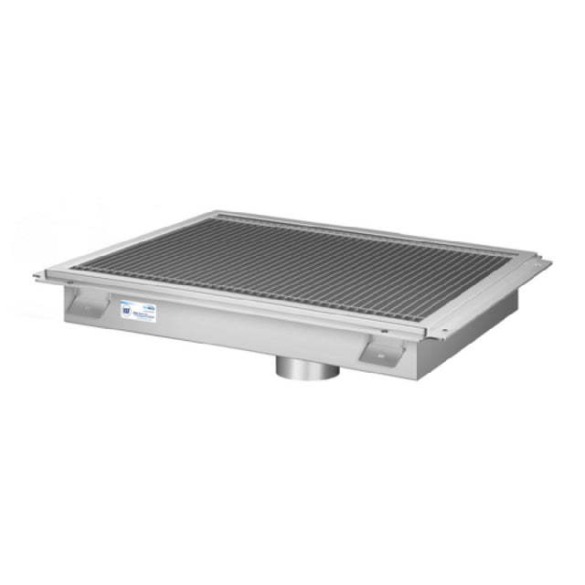 Koolmore KM-FTG-1284 KoolMore Commercial Floor Trough Drain 84"W X 12"D 4"dia. Drain Connections