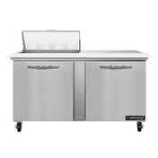 Continental Refrigerator SW60N8C Sandwich Unit 60"W 17.0 Cu Ft Capacity