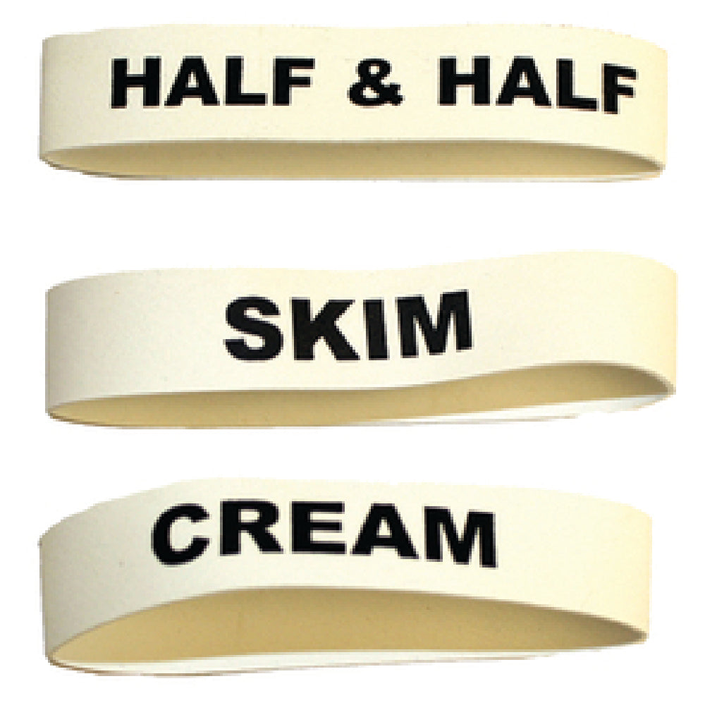 Service Ideas FBCOLDVAR Flavorband Label Cold Variety Pack Set Of 2 Each: "Skim"