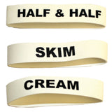 Service Ideas FBCOLDVAR Flavorband Label Cold Variety Pack Set Of 2 Each: "Skim"