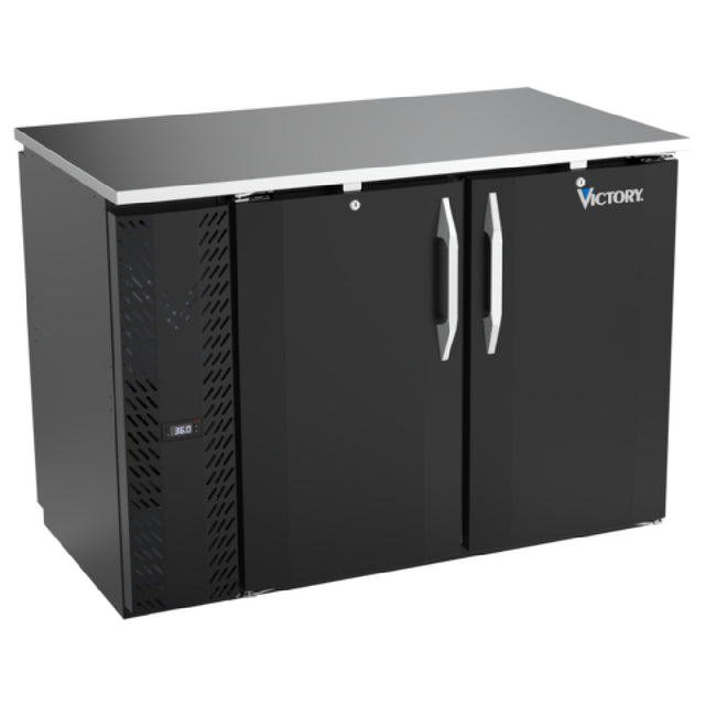 Victory VBBN48HC-PT-B - Pass-Thru Back Bar Refrigerator, Two-section, 48"W X 29-9/16"D X 34"H