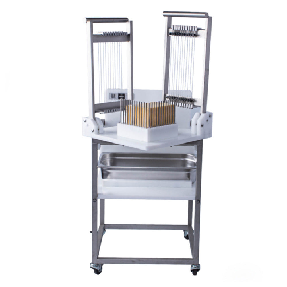 BOSKA Professional Cheese Equipment 512034 Boska Cheese Blocker Pro+ 12 Mm Incl. Pivot Table 17.32''W X 17.32''D X 35.43''H