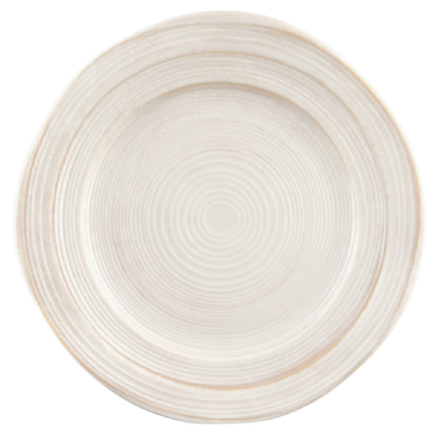 GET Enterprises D750ST-OWD Elite Global Solutions Plate 7-1/2" Dia. X 3/4"H Irregular Round
