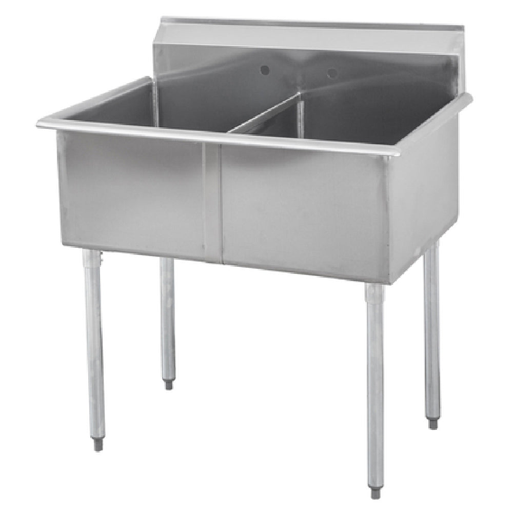 Sapphire Manufacturing SMSQ2421-2 Budget Sink Two Compartment 51"W X 24-1/2"D